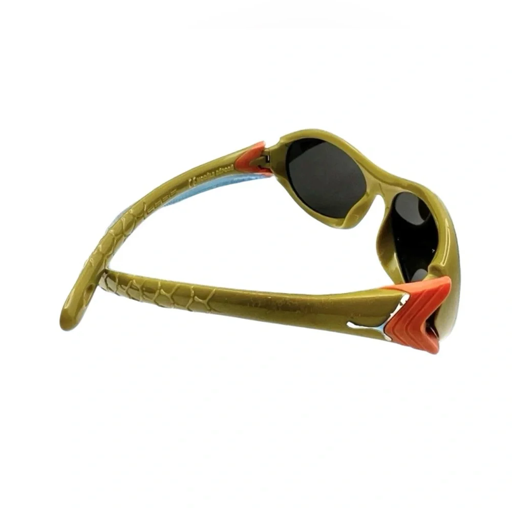 Cebe Flipper Sunglasses For Kids Green Wrap Black Lens